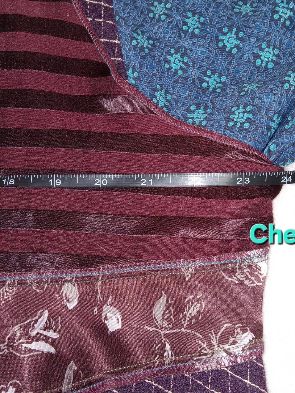 Nothing Matches USA Patchwork Boho Tunic Dress XL 2 Lagenlook Artsy Festival - Picture 12 of 14